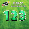 YCS Lucky Large Number Set Glitter Green Gradient