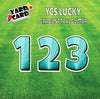 YCS Lucky Large Number Set Glitter Teal Gradient