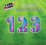 YCS Lucky Large Number Set Glitter Unicorn Gradient