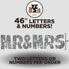 46" Letters and Numbers