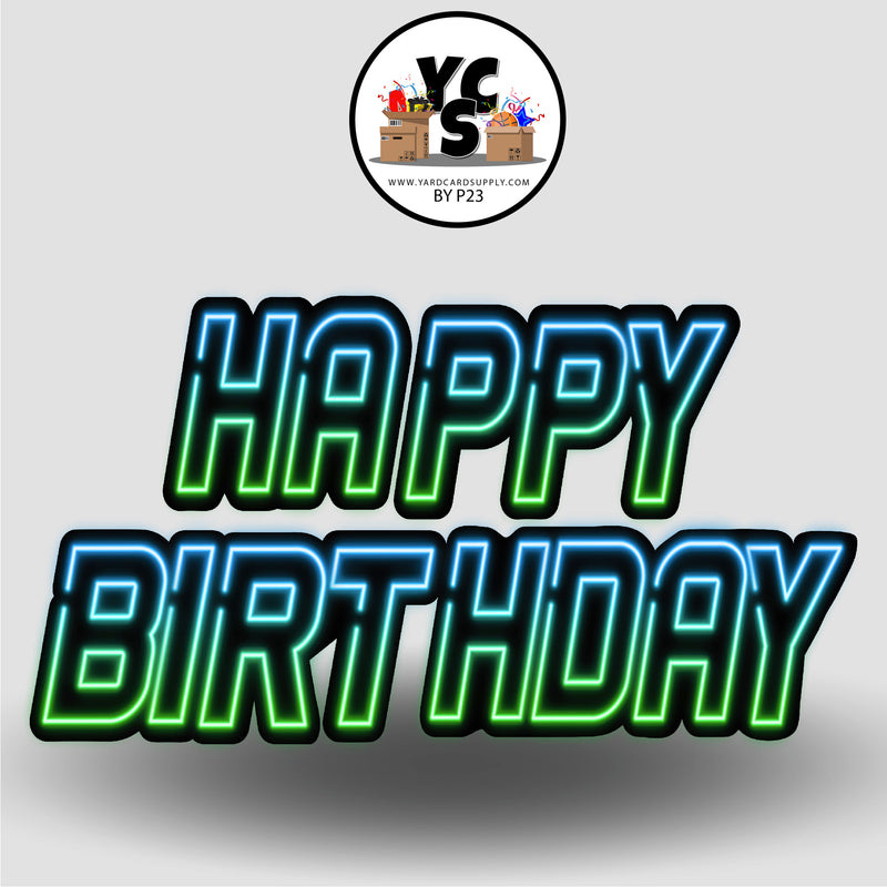 YCS FLASH® Neon Birthday Set