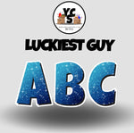 YCS FILE DOWNLOAD Lucky Guy Glitter Alphabet Set - 23 Inch