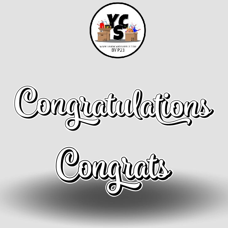 YCS FLASH® Quick Set Congratulations & Congrats Script