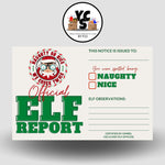 Elf Report Postcard