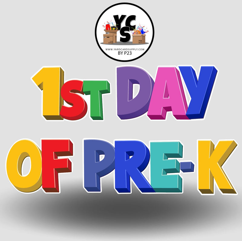 1st Day of Pre-K YCS FLASH® Quick Set