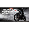 Motorcycle Birthday Banner - Vinyl