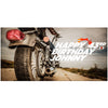 Motorcycle Birthday Banner - Vinyl