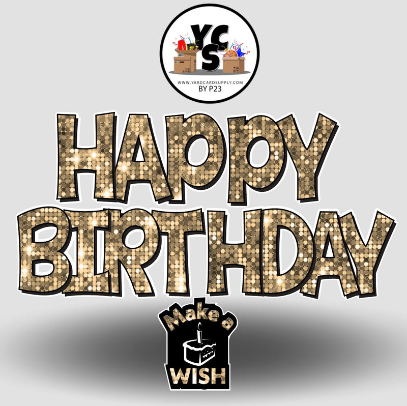 YCS FLASH® Quick Set KG Sparkle Happy Birthday
