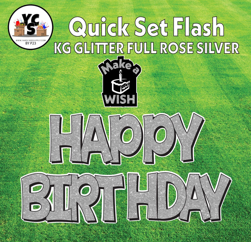 YCS FLASH® Quick Set KG Glitter Happy Birthday