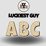 YCS FILE DOWNLOAD Lucky Guy Glitter Alphabet Set - 23 Inch