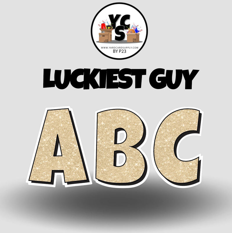 YCS FILE DOWNLOAD Lucky Guy Glitter Alphabet Set - 23 Inch
