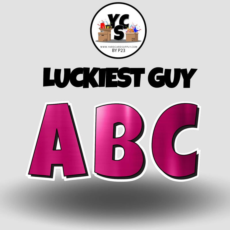 LUCKY GUY 18 Inch SPECIALTY PRINT Vowel & Consonant Set