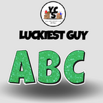 LUCKY GUY 23 Inch GLITTER  ESSENTIAL LETTER & NUMBER Set