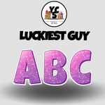 LUCKY GUY 23 Inch GLITTER  ESSENTIAL LETTER & NUMBER Set