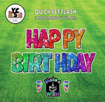 YCS FLASH® Quick Set Happy Birthday Lucky Guy Glitter