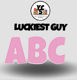 LUCKY GUY 18 Inch SOLID ESSENTIAL LETTER & NUMBER Set