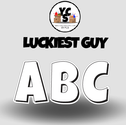 LUCKY GUY 23 Inch SOLID VOWEL Set