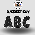 YCS FILE DOWNLOAD Lucky Guy Glitter Alphabet Set - 23 Inch