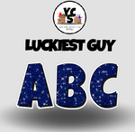 YCS FILE DOWNLOAD Lucky Guy Glitter Alphabet Set - 23 Inch