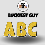YCS FILE DOWNLOAD Lucky Guy Glitter Alphabet Set - 23 Inch