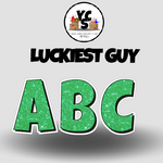 YCS FILE DOWNLOAD Lucky Guy Glitter Alphabet Set - 23 Inch