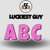 YCS FILE DOWNLOAD Lucky Guy Glitter Alphabet Set - 23 Inch