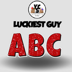 YCS FILE DOWNLOAD Lucky Guy Glitter Alphabet Set - 23 Inch
