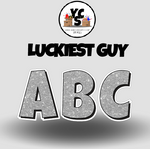YCS FILE DOWNLOAD Lucky Guy Glitter Alphabet Set - 23 Inch