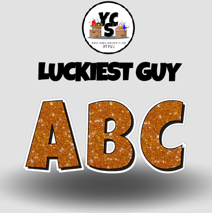 YCS FILE DOWNLOAD Lucky Guy Glitter Alphabet Set - 23 Inch