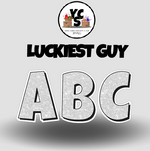 YCS FILE DOWNLOAD Lucky Guy Glitter Alphabet Set - 23 Inch