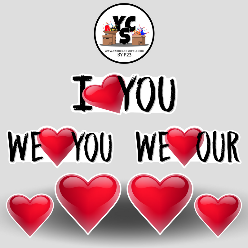 YCS FLASH® Love You and Hearts