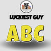 YCS FILE DOWNLOAD Lucky Guy Glitter Alphabet Set - 23 Inch