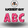 LUCKY GUY 18 Inch SPECIALTY PRINT Vowel & Consonant Set