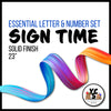 Sign Time 23 Inch SOLID ESSENTIAL LETTER & NUMBER Set