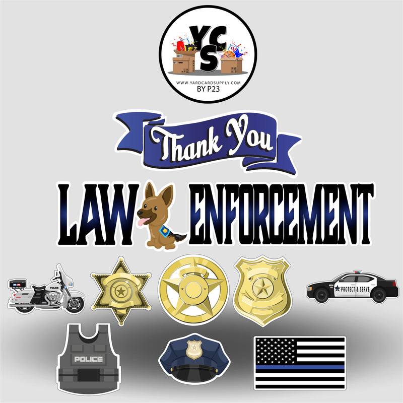 Thank You Law Enforcement Set Police