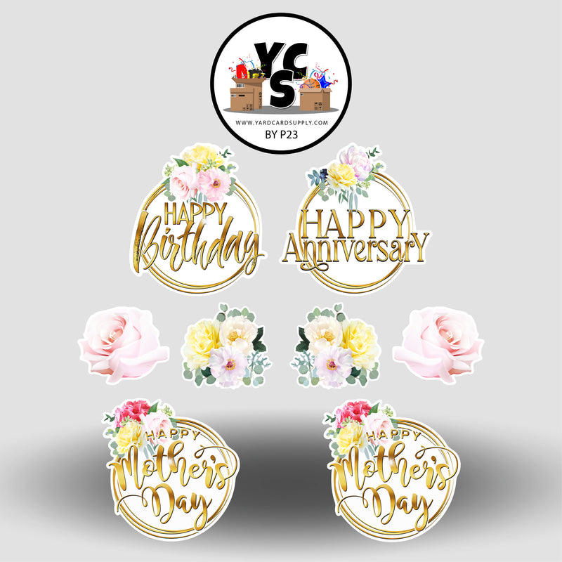 YCS FLASH® Garden Collection Combo Anniversary, Birthday, Mother's Day