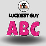 YCS FILE DOWNLOAD Lucky Guy Glitter Alphabet Set - 23 Inch